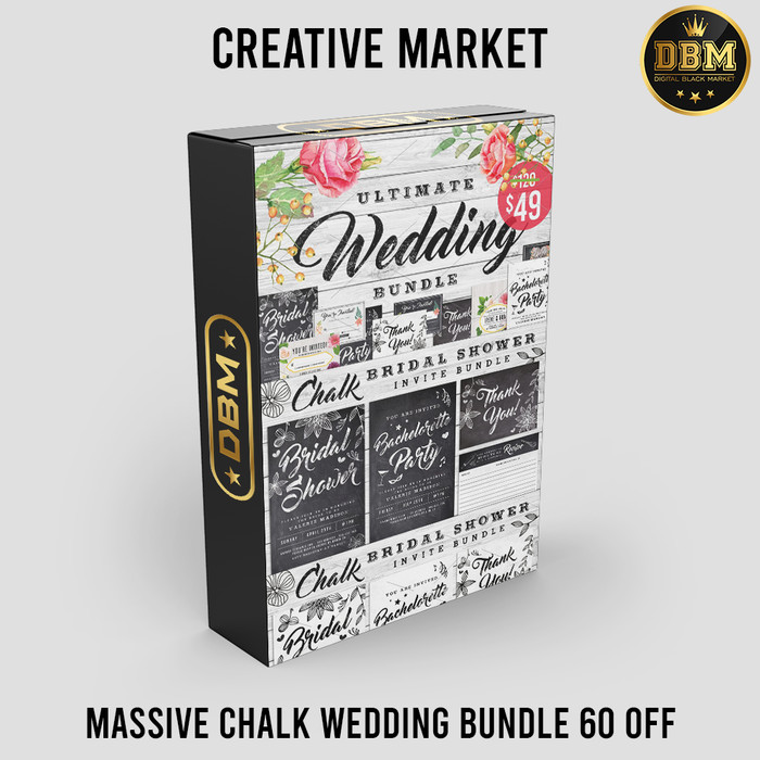 Massive Chalk Wedding Bundle 60 Off - Photoshop