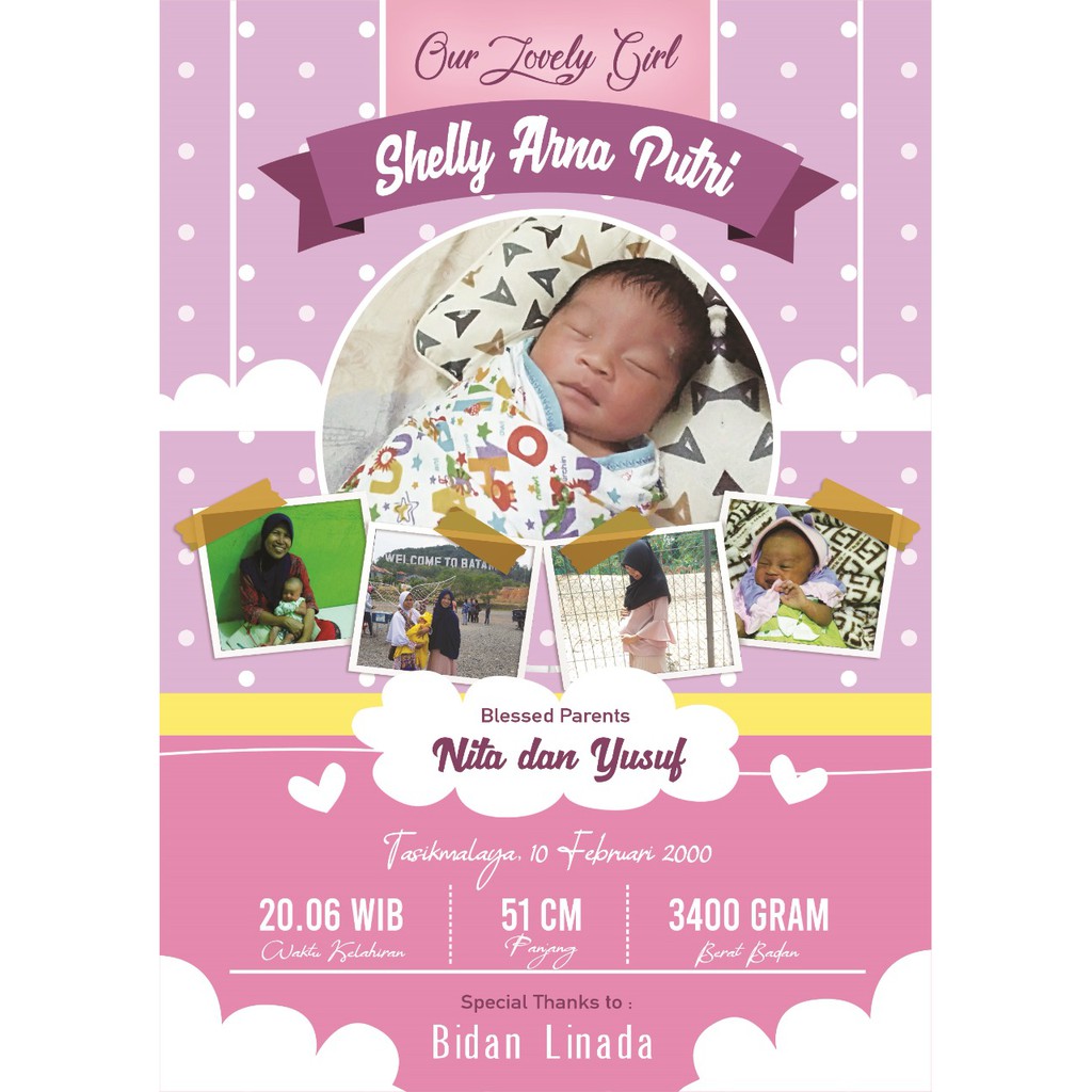 Desain Biodata Bayi - Bio Baby (SOFTFILE)-BD8