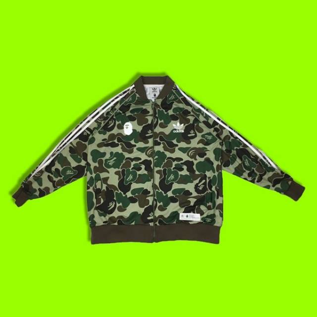 TRACKTOP ADIDAS X A BATHING APE GREEN PERFECT HIGH 1:1 MIRROR QUALITY