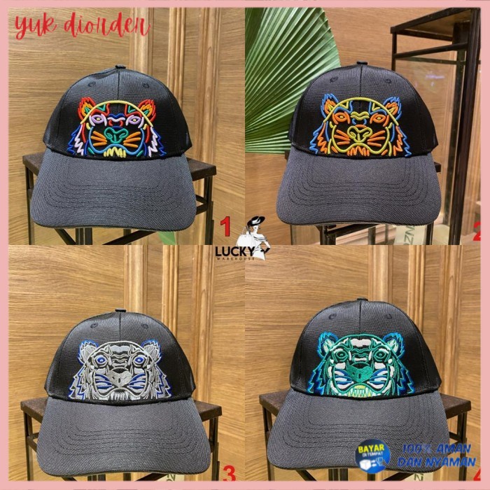 ✨BISA COD✨ Kenzo Canvas Kampus Tiger Cap - ORIGINAL 100%