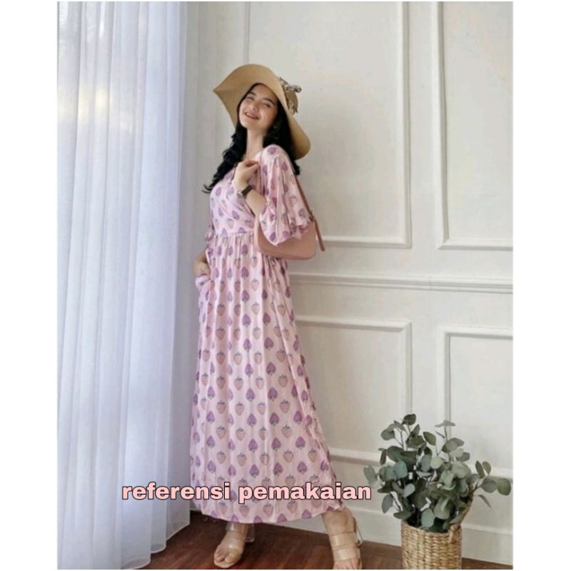 LONG DASTER KIMONO MOTIF TANGAN LONCENG | KAREEN DRESS | HOMEDRESS | HOMEDRESS RAYON | DASTER | EMILY DRESS