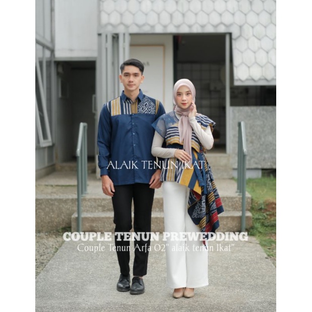 COUPLE BAJU TENUN ARFA 02 - KEMEJA TENUN - DRESS TENUN JEPARA