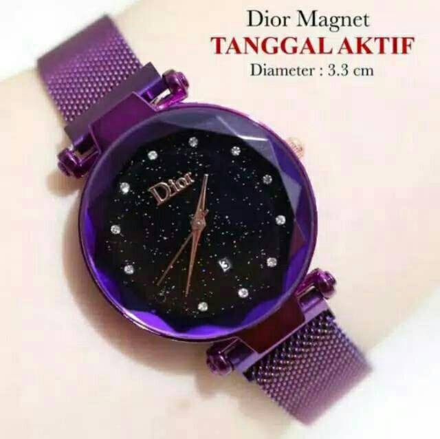 Jam Tangan Wanita (D-Tanggal )Magnet Tanggal Aktif