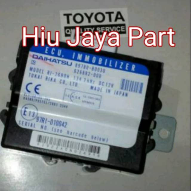 Immobilizer 89780-B0020 atau B0030 TOYOTA RUSH - DAIHATSU TERIOS