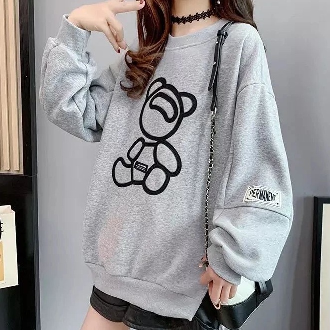 Cute Baby Oversize Sweater - Sweater Hoodie Oversize Wanita