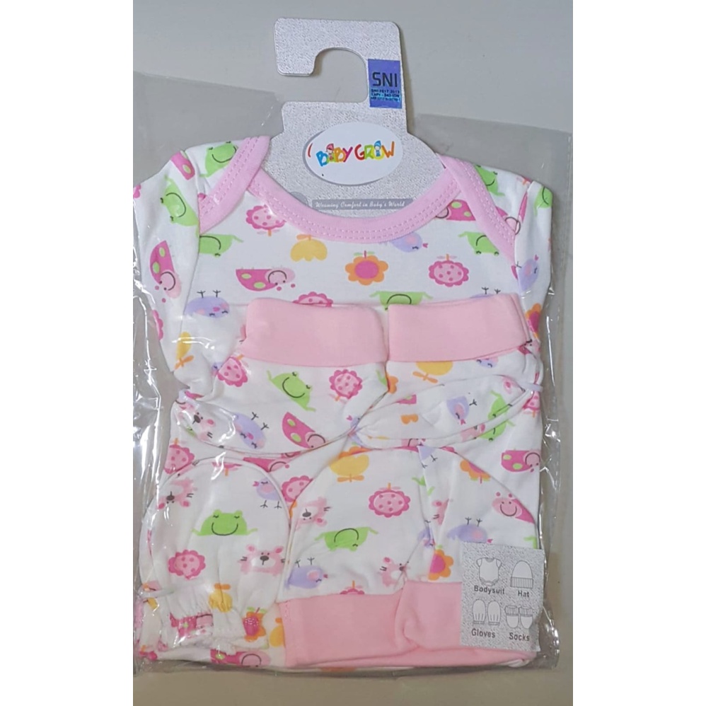 BABY GROW 4IN1 SET HANGER MIX / SETELAN BAYI