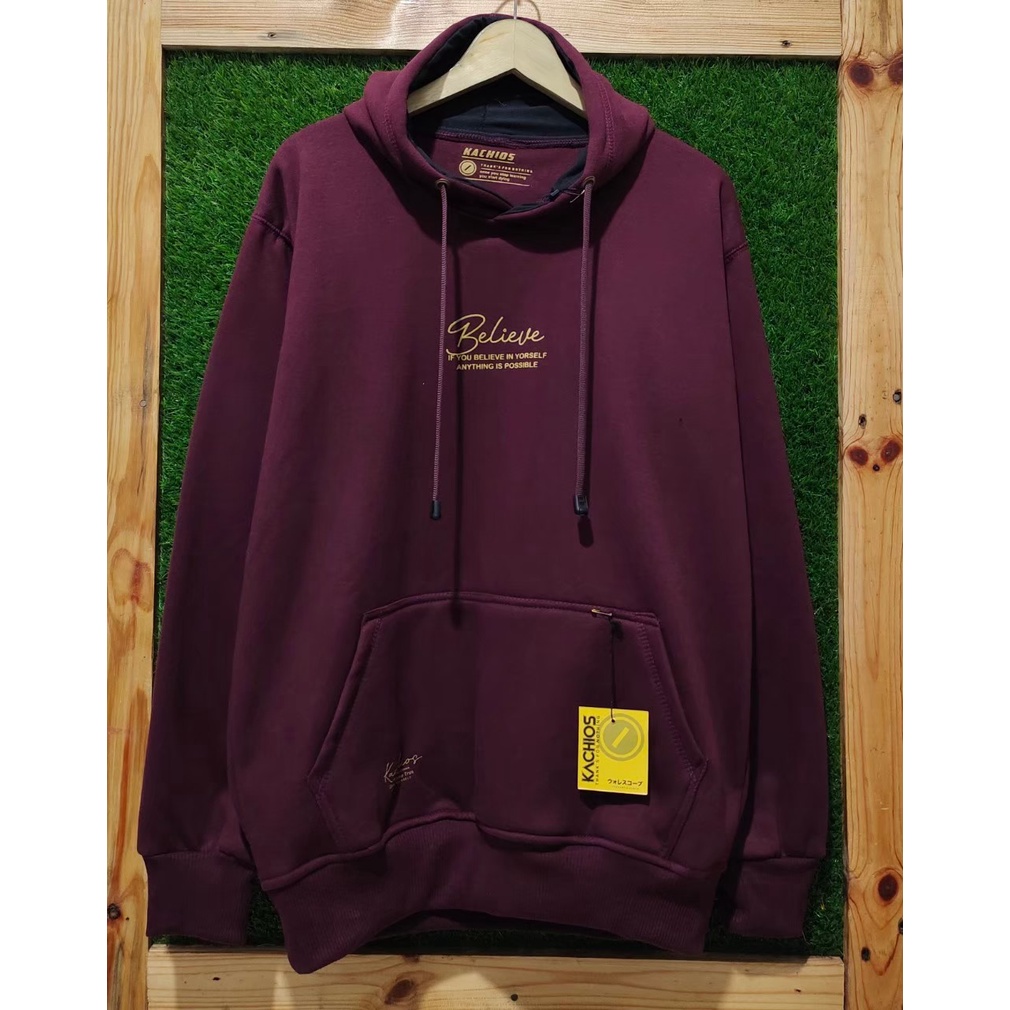 Switer Pria Hodie Premium Sweater Hudie Burgundy Cowok Cewek Unisex Korean Style Sweatshirt Hoodie J