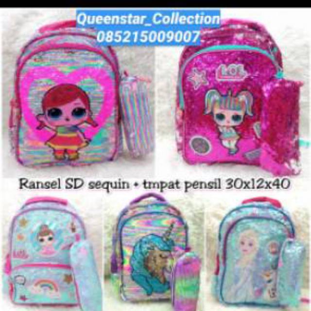 

Tas Sequin LOL Jumbo + Tempat Pensil LOL