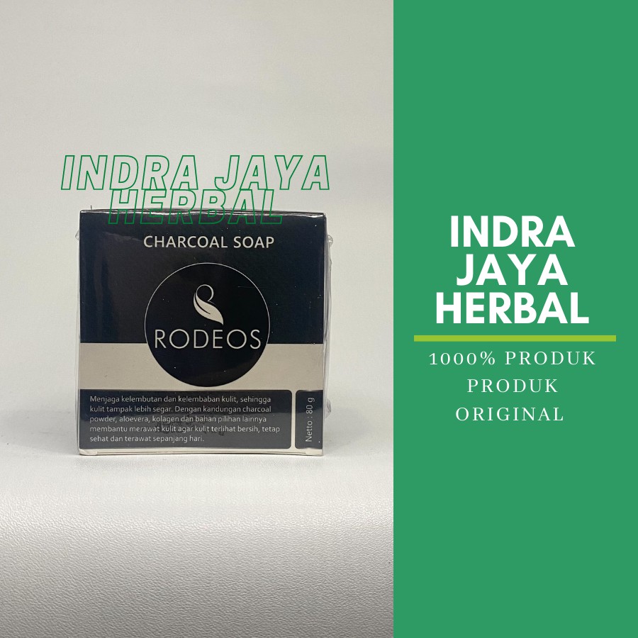 Sabun Rodeos Charcoal Sabun Muka Pria | Anti Minyak | Anti Kusam | Jerawat | BPOM Original 100%