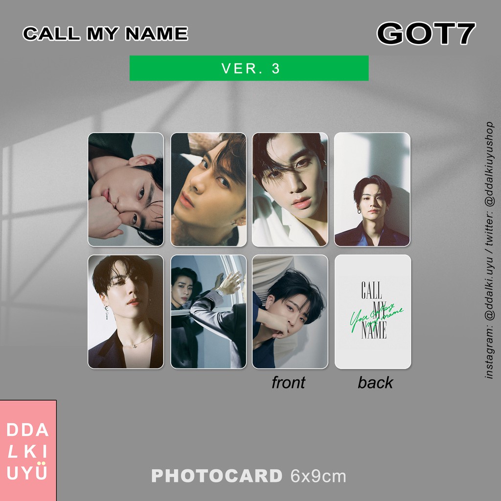 GOT7 - photocard [CALL MY NAME] Ver. 3