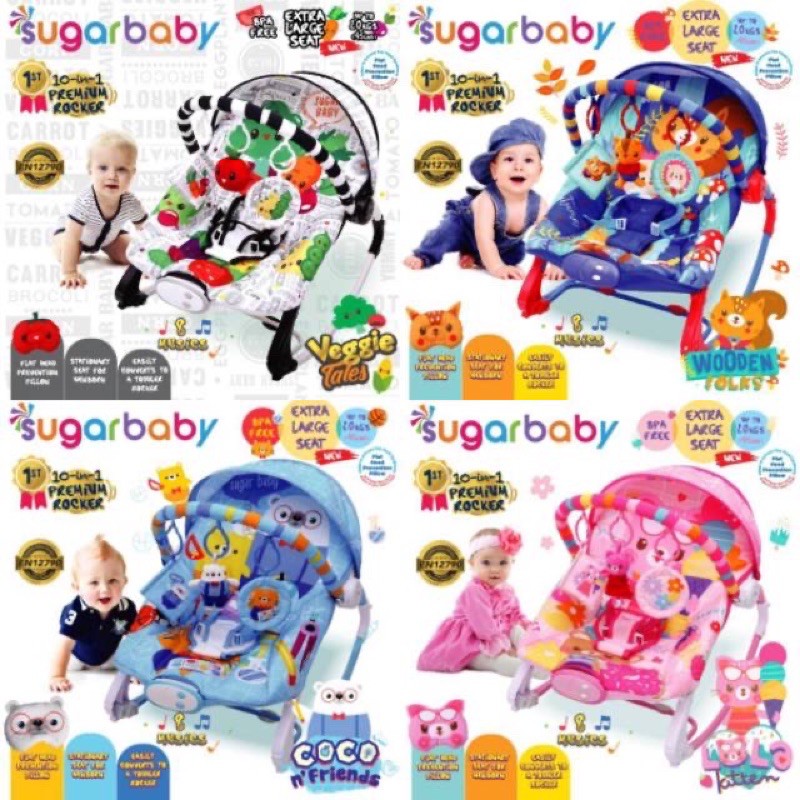 BOUNCER SUGAR BABY 10 IN 1 PREMIUM ROCKER