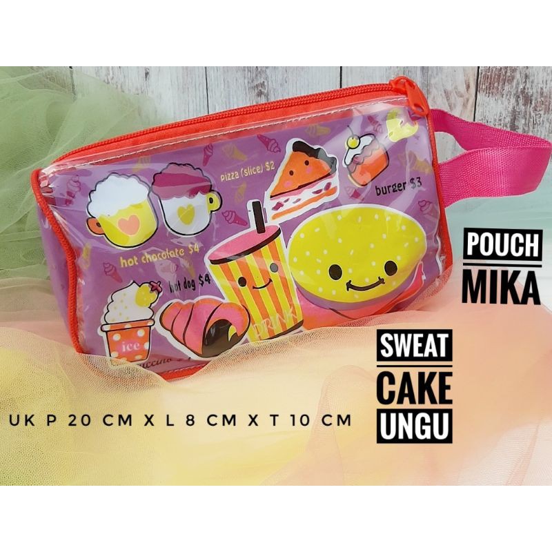 SWEAT  POUCH MIKA ~TEMPAT KOSMETIK ~DOMPET SERBAGUNA