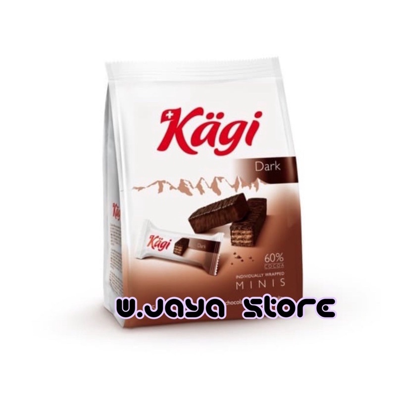 KAGI DARK MINIS SWISS CHOCOLATE WAFER 125g