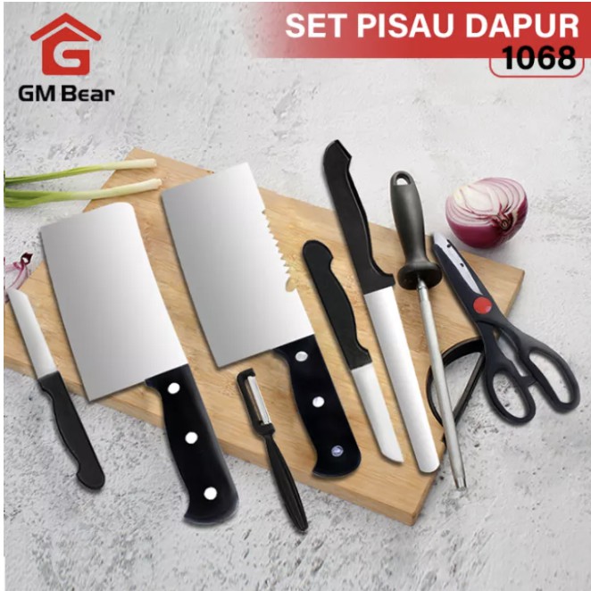 Set Pisau Dapur isi 8 pcs GM Bear