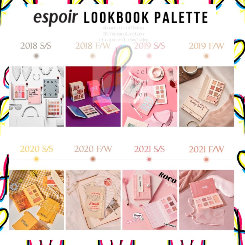Espoir Lookbook Palette: Pillow Peach, Roco Highteen, Honey Mellow, Vintage Lace (Eye Shadow)