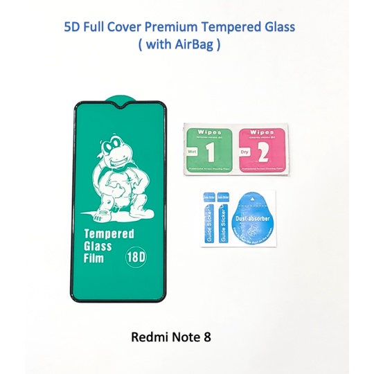 Xiaomi Redmi NOTE 8 3D 4D 5D Full Cover Premium Tempered Glass