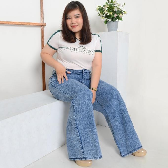 Miss Me Celana Panjang Jeans Wanita Model CUTBRAY JUMBO - 864506