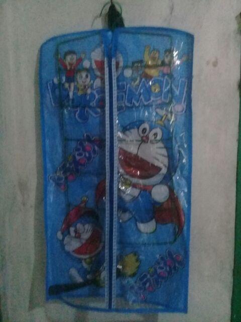Rak Gantung Karakter Set 3 In 1 Full Resleting (tas,sepatu,jilbab)blue Push