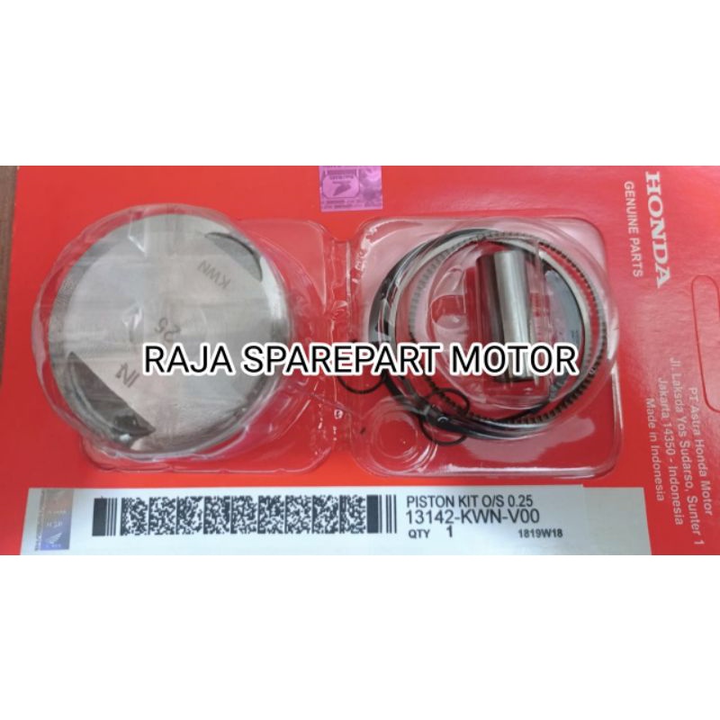 PISTON KIT VARIO 125 OVERSIZE 0,25 KWN SEHER VARIO 125 OS 0,25 KWN