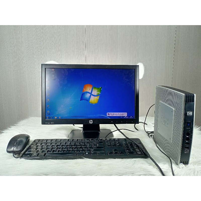 PC Paketan HP Think Clien T5740 Intel Atom N280 Ram 2 GB DDR3 HDD 160 GB Lcd 19 in Hp Compaq LE1902 Second Bergaransi