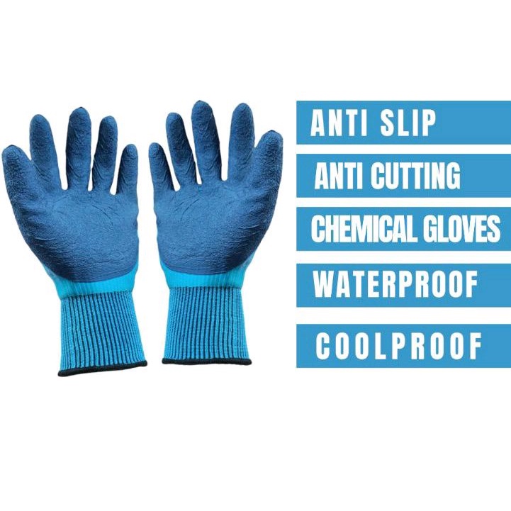 SARUNG TANGAN SAFETY WATERPROOF ANTI CUTTING COOLPROOF