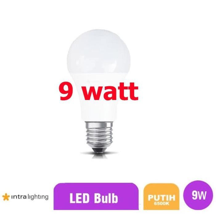 Lampu 9w / Bohlam Intra Lighting LED Bulb 9W E27- Putih Quality Osram