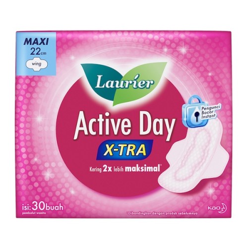 LAURIER ACTIVE DAY EKSTRA MAXI 22cm ISI 30pcs