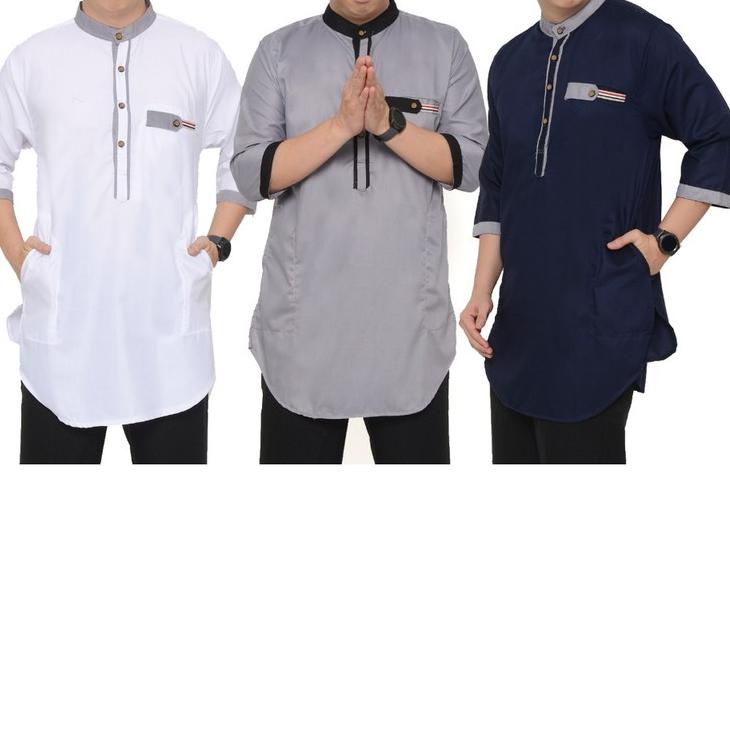✦ Baju Koko Qurta Kurta Ar-Ridho Katun Premium Ukuran Jumbo ♜