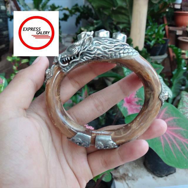 Gelang tali arus putih akar batu T 1