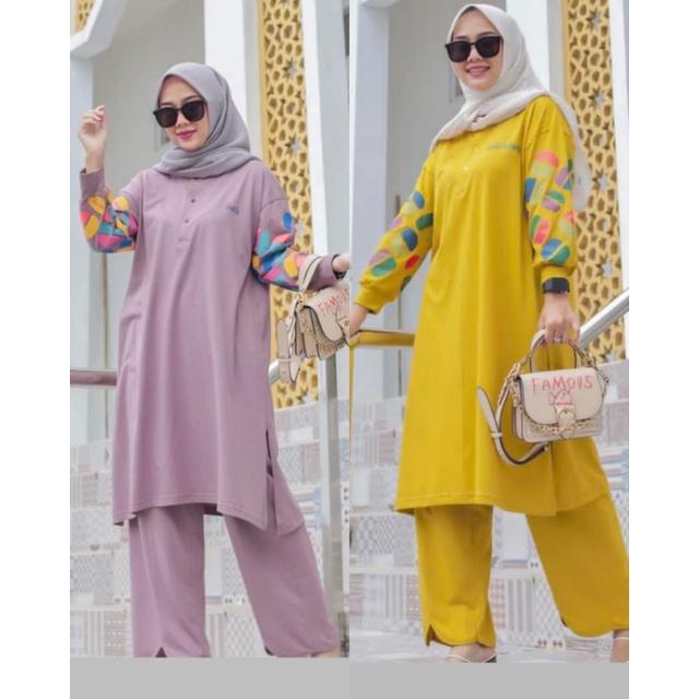 set cel combad tunik lofly by jevani