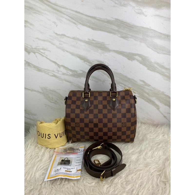 Authentic LV Speedy Bandou 25 Damier 2018