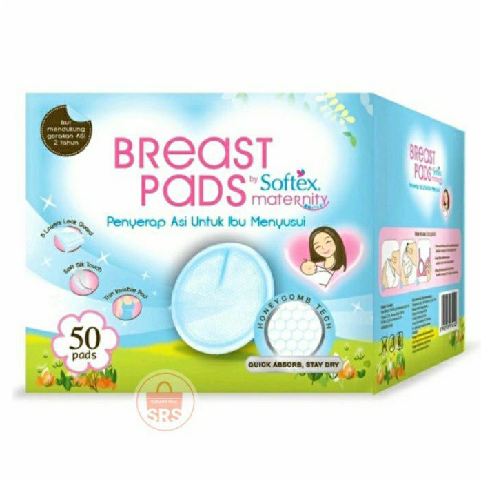 BREAST PADS | Mama Pad | Softex Maternity Honeycomb isi 50 s | PENYERAP ASI UNTUK IBU MENYUSUI (BREAST PAD)