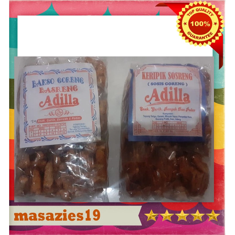 

Adila Bakso Goreng (basreng) Sosis Goreng ( Sosreng ) enak Pedes Gurih Cocok Untuk Teman Ngopi dll per pack isi 20 pcs