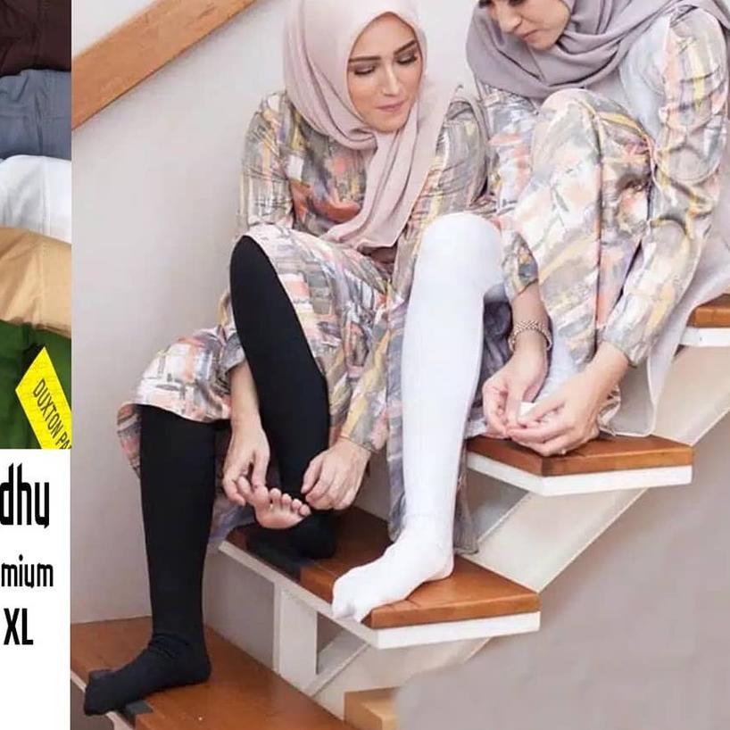 ❉ PROMO RAMADHAN - ORIGINAL JEOVANNA HIJAB Legging wudhu premium hitam kualitas import ✹