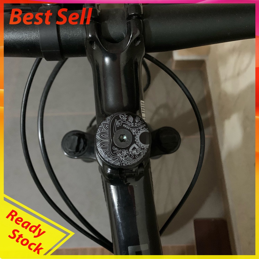 MTB Road Bike Stem Top Cap with Screw 28.6mm Tube Fork Headset Bowl Cover