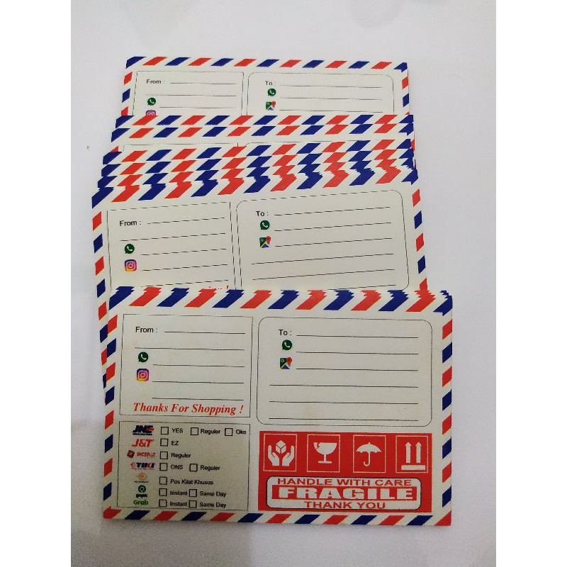 

stiker pengiriman online shop/stiker label pengiriman olshop Fragile