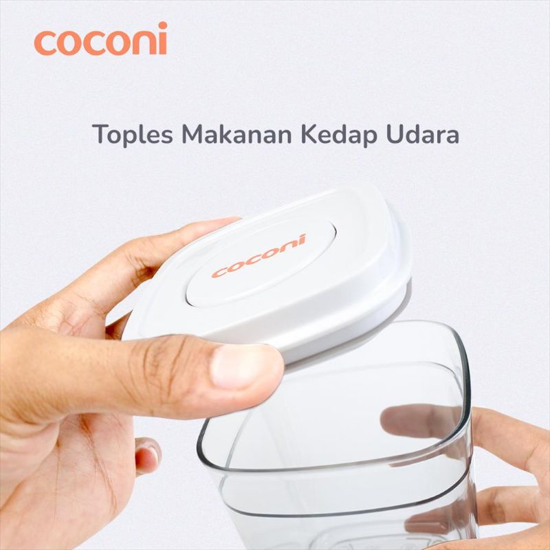 Coconi Pop Up Airtight Food Container / Toples Kedap udara untuk Susu Bubuk