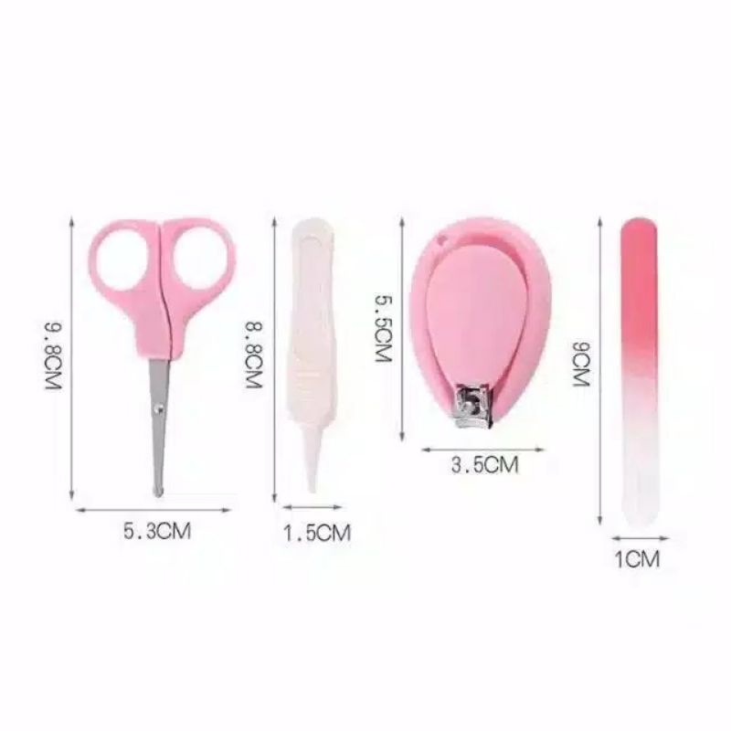 Set gunting kuku anak bayi 4 in 1 baby safe clipper scissor