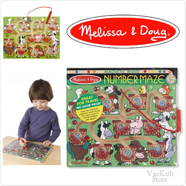 melissa & doug magnetic wand number maze