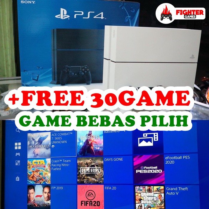 Jual [NEW/BARU] PS4 Hardisk 1TB +30GAME - GAME BEBAS PILIH | Shopee ...