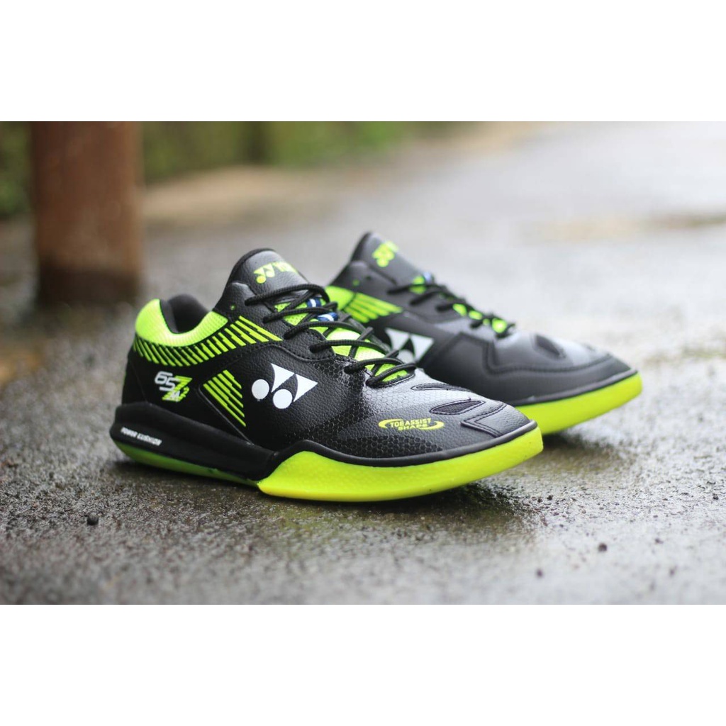 SEPATU YONEX POWER CUSHION BADMINTON  BLACK WHITE PREMIUM ORIGINAL VIETNAM