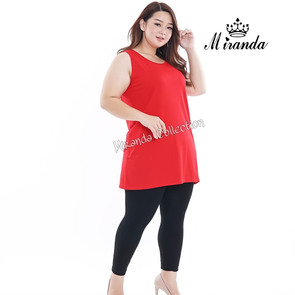 Tanktop Miranda Super Jumbo XXXL BB 90 kg Keatas Tali Lebar Dan Tali Kecil / Camisol Jumbo / Tank Top Jumbo-6