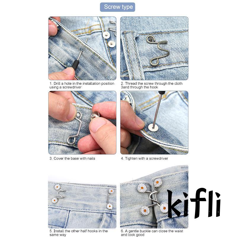 Kancing Metal,Dapat Dilepas,Untuk Celana Jeans