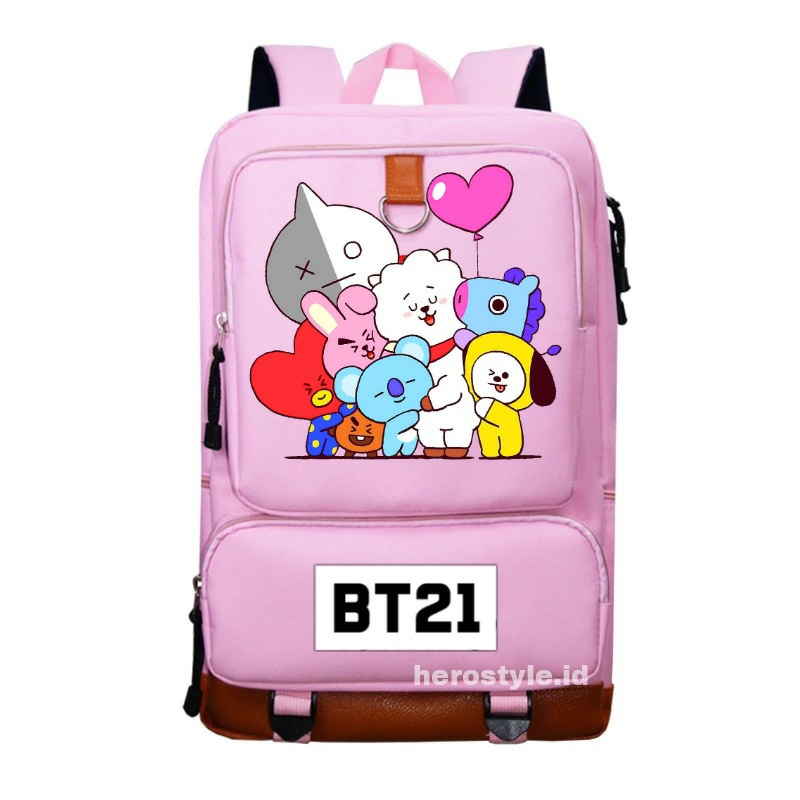 Tas Ransel anak perempuan BT21Tas Ransel Anak Sekolah TK SD SMP Terbaru Tas Ransel BT21 Terlaris COD