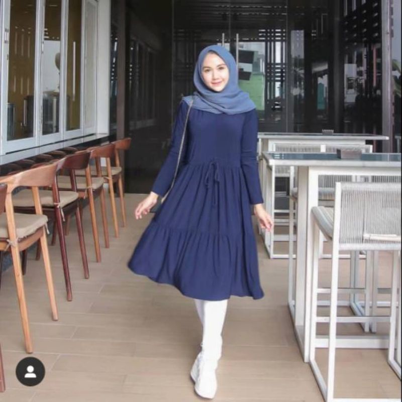 Lovely tunik atasan wanita fashion muslim