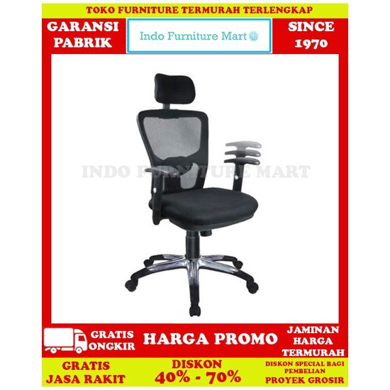 Kursi Kantor Kerja Staff Manager Minimalis Ergotec Gl 907 Tr Fabric