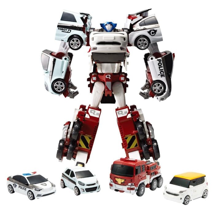 ROBOT... TOBOT QUATRAN TRANSFORMING   4 CARS COMBINE ROBOT   ORIGINAL