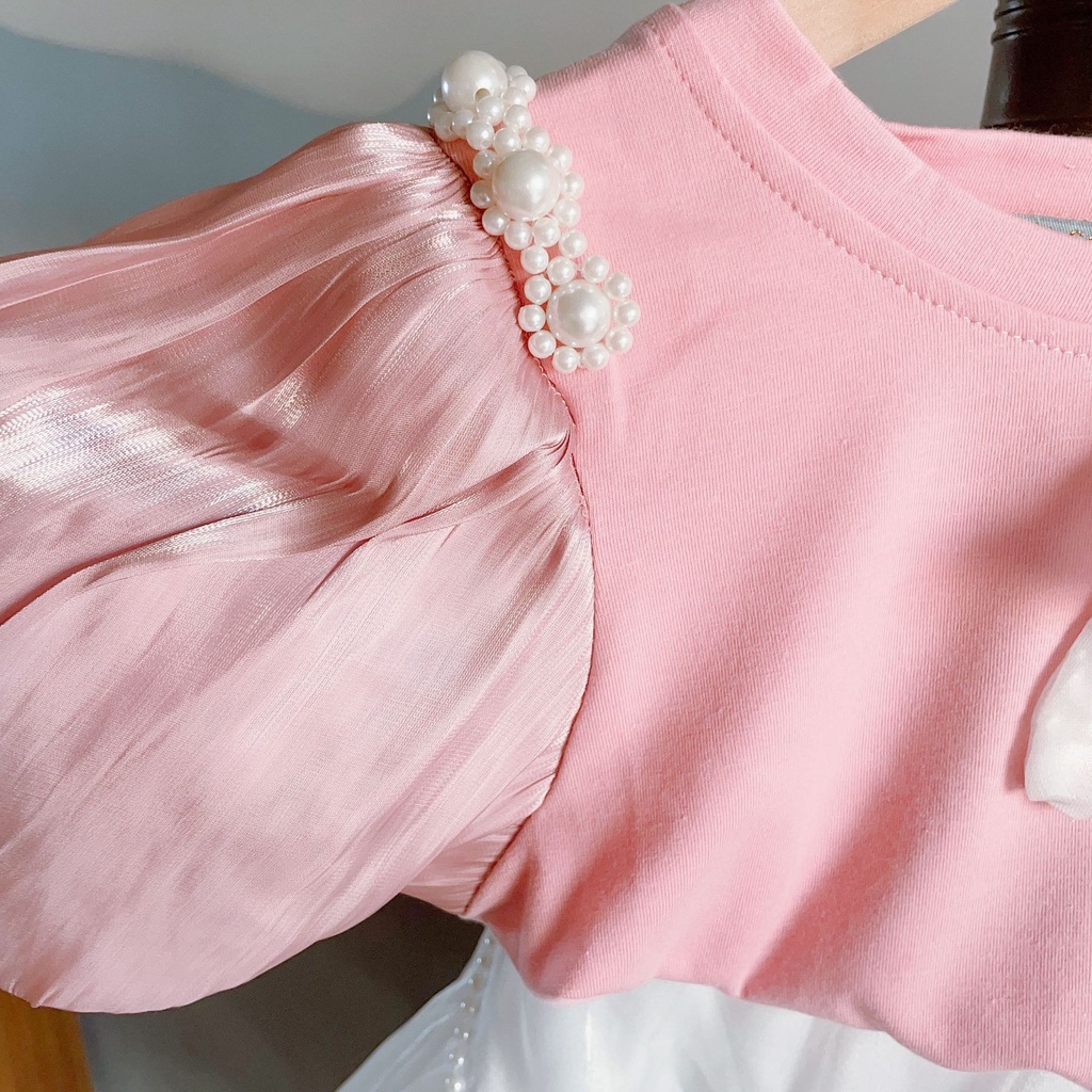 babyfit setelan PEARLY SHOU baju oblong blus cantik anak perempuan dengan rok al-724