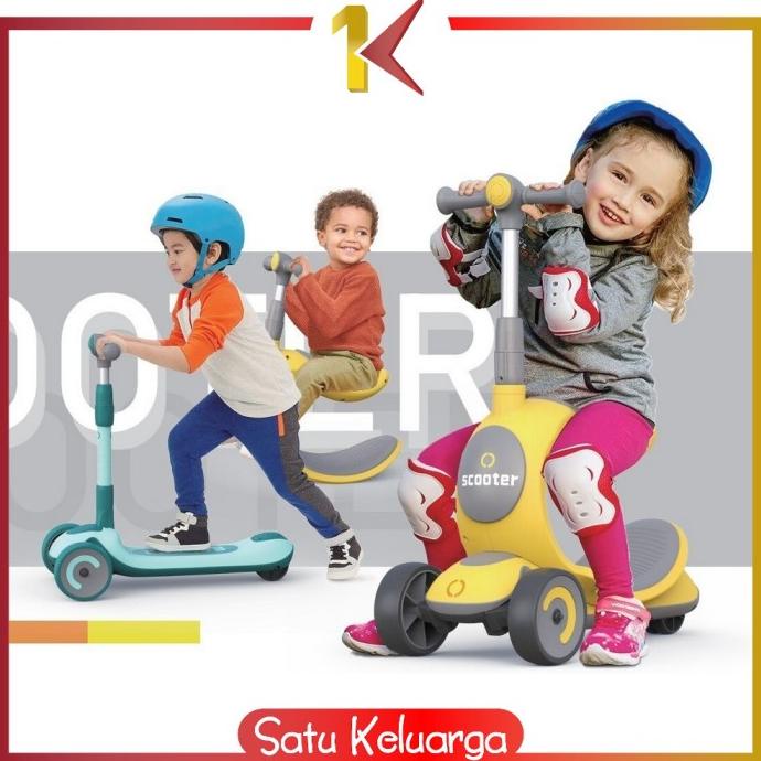 SK-M191 Scooter Anak 3 IN 1 Mainan Dorongan Anak / Otoped Skuter Anak