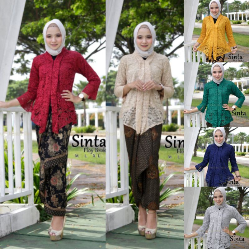 KEBAYA ORIGINAL//TUNIK BRUKAT FLOY SINTA//By Restu Ibu